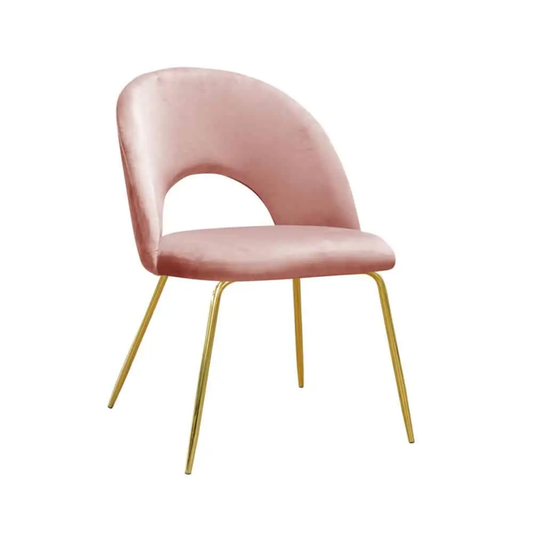 Abisso ideal gold krzesło tapicerowane na złotych nogach
