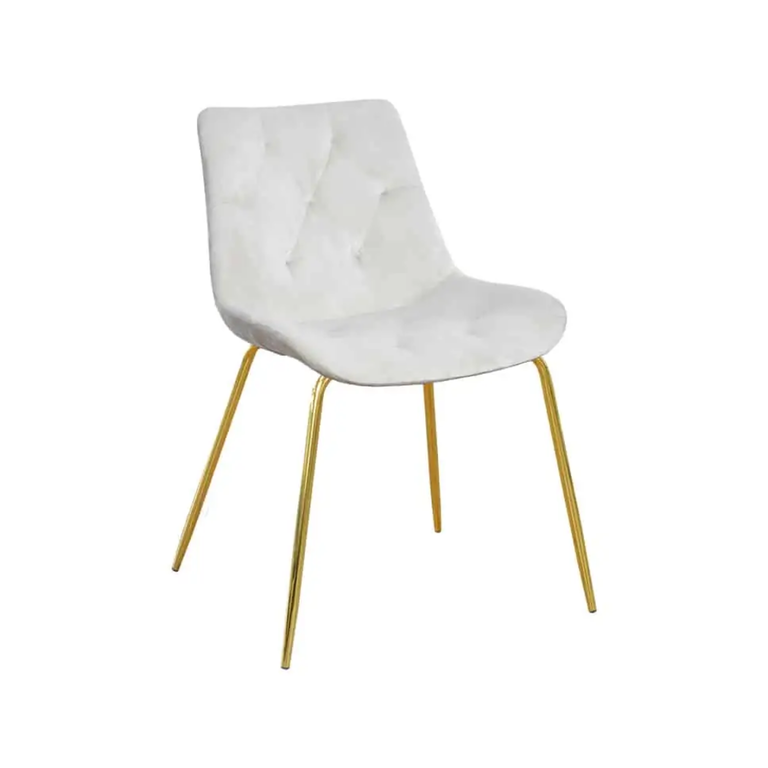 Devi ideal gold krzesło tapicerowane na złotych metalowych nogach (1)