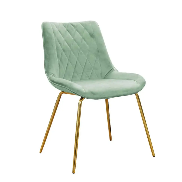 Diaro ideal gold krzesło tapicerowane na złotych metalowych nogach (1)