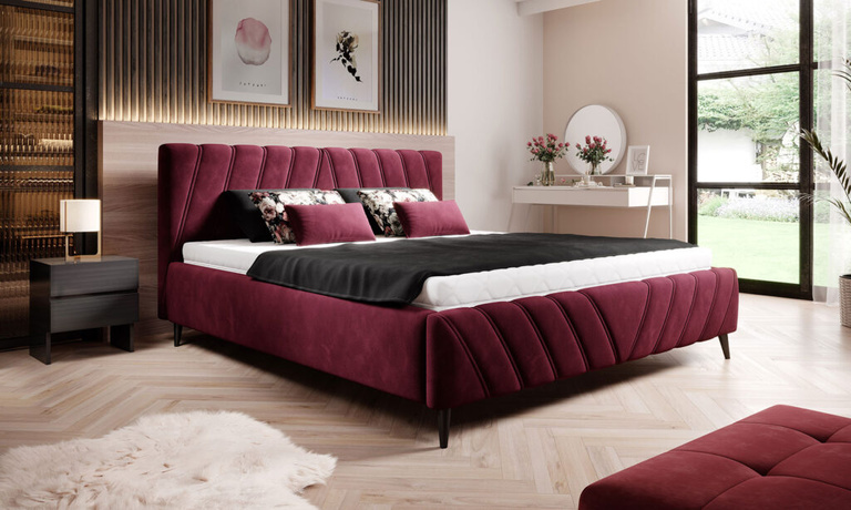 CALYPSO łóżko tapicerowane 140x200cm z pojemnikiem  (1)
