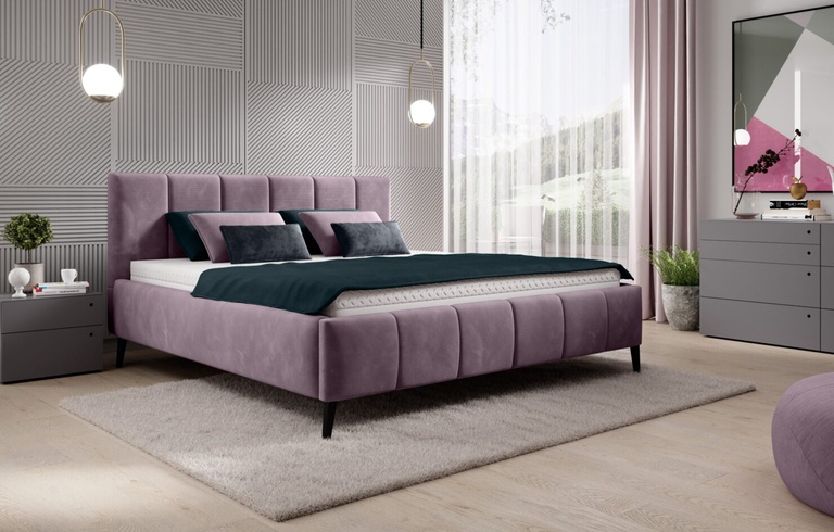 RIVA łóżko tapicerowane 160x200cm z pojemnikiem 