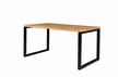 Stół dębowy loftowy na metalowych nogach 180x90 (2)