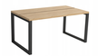 Stół dębowy loftowy na metalowych nogach 180x90 (1)