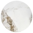 CECILIA - okrągła ława w stylu glamour, biały marmur (2)