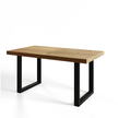 BRANDON loftowy stół na metalowej prostej podstawie (1)