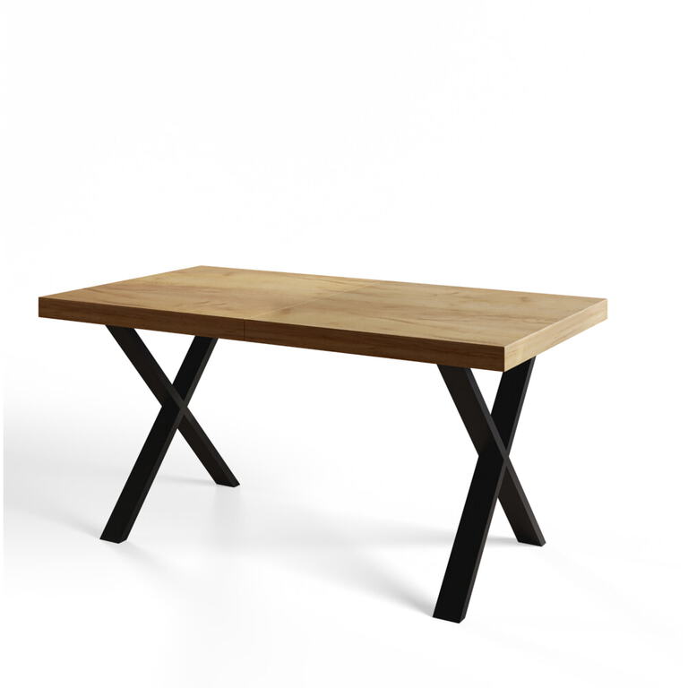 SVEN rozkładany loftowy stół na metalowej podstawie X (1)