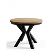 SOVI rozkładany okrągły stół loftowy na na metalowej litej nodze 100-180cm (1)