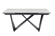 CAVI CERAMIC rozkładany stół z białym marmurowym szklanym blatem 160-240x90cm (2)
