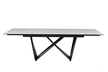 CAVI CERAMIC rozkładany stół z białym marmurowym szklanym blatem 160-240x90cm (3)