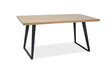 FLEX stół z litego drewna dębowego na metalowej podstawie 150x90cm (1)