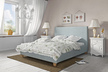Basic łóżko tapicerowane z pojemnikiem na pościel (1)