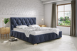 Trivio łóżko tapicerowane z pojemnikiem na pościel (1)