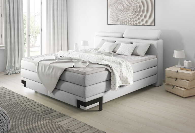 Kano kontynentalne łóżko tapicerowane 140x200