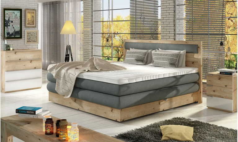 Diori kontynentalne łóżko tapicerowane 140x200 (1)