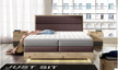 Trento LED kontynentalne łóżko tapicerowane 160x200 (2)