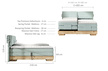 Valva kontynentalne łóżko tapicerowane elektrycznie sterowane 180x200 (4)