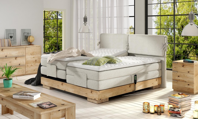 Valva kontynentalne łóżko tapicerowane elektrycznie sterowane 180x200 (1)