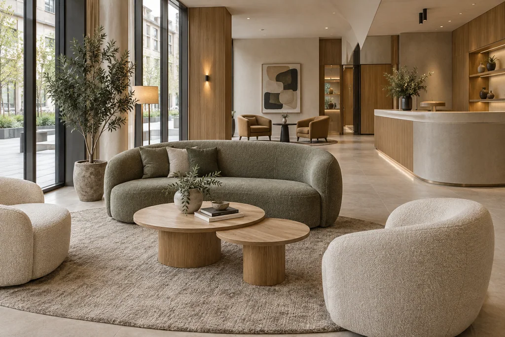 Lobby hotelowe — koncepcja aranżacji