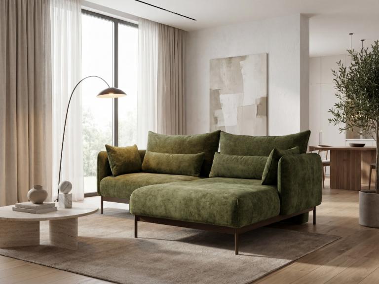 Narożnik Avilla – sofa+puf